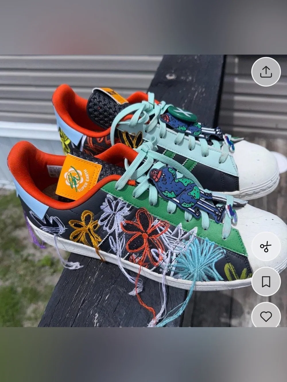 adidas Men's Multicolor sean Witherspoonxadida earth - Mint, Black, Orange
